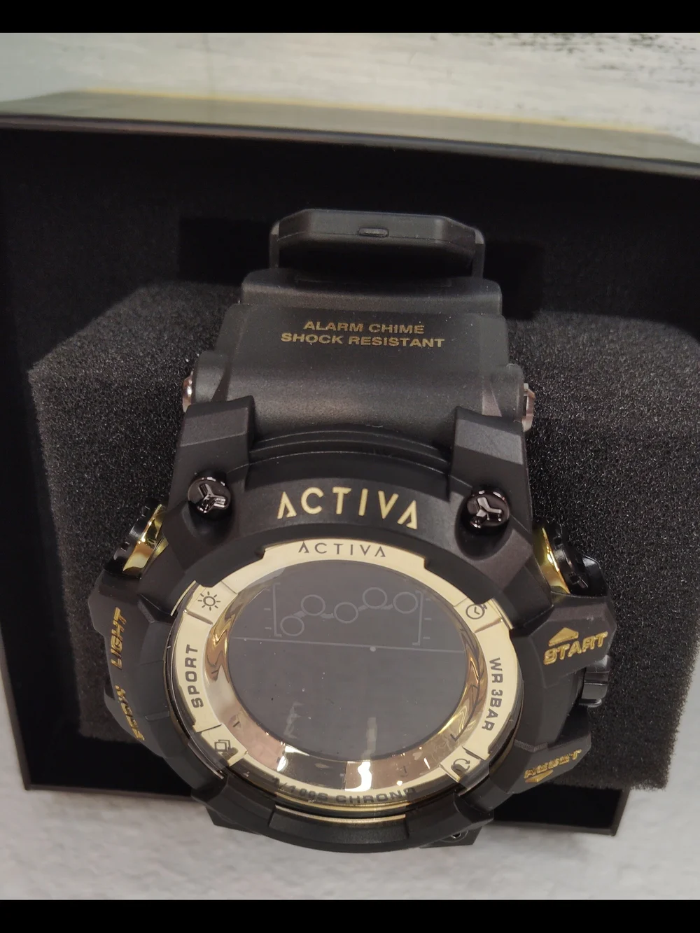 Activa X Summit Black and Gold Digital Sport Watch - ActiStyle